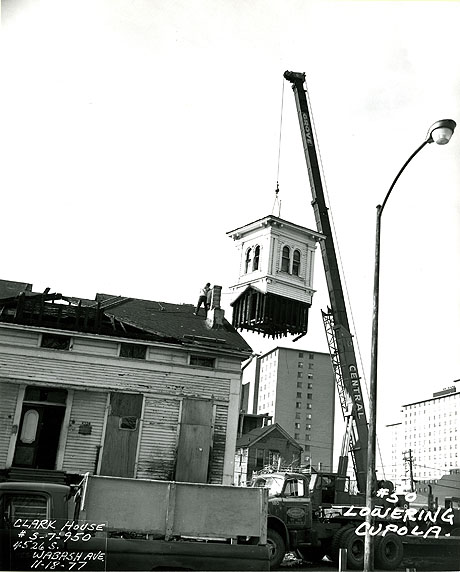 Clarke House Museum being moved